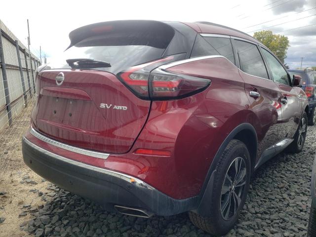 5N1AZ2BS0NC107460 - 2022 NISSAN MURANO SV Czerwony zdjęcie 4