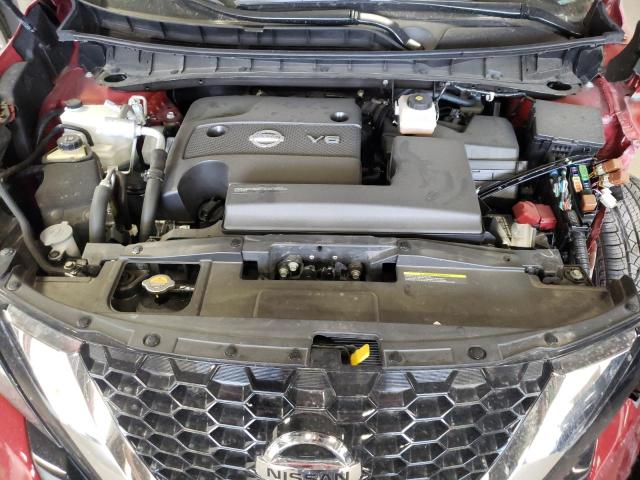 5N1AZ2BS0NC107460 - 2022 NISSAN MURANO SV Czerwony zdjęcie 7