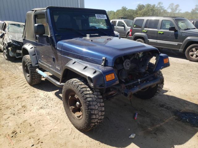 1J4FA39S03P338288 - 2003 JEEP WRANGLER C BLUE photo 1