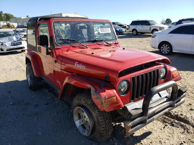 1J4FA49S71P343572 - 2001 JEEP WRANGLER / RED photo 1