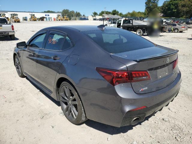 19UUB3F67JA001524 - 2018 ACURA TLX TECH+A GRAY photo 3