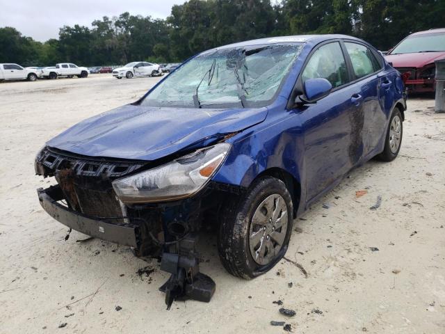 3KPA24AB6KE202129 - 2019 KIA RIO S BLUE photo 2