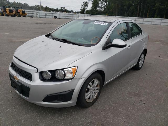 1G1JA5SH6D4101987 - 2013 CHEVROLET SONIC LS SILVER photo 2