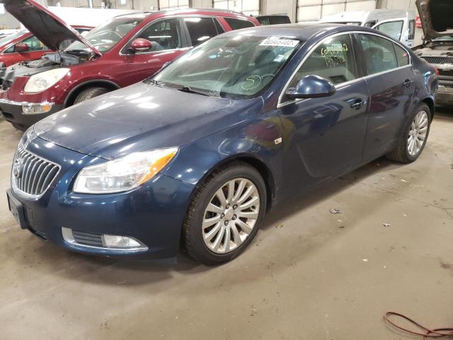 W04GW5EVXB1113444 - 2011 BUICK REGAL CXL BLUE photo 2