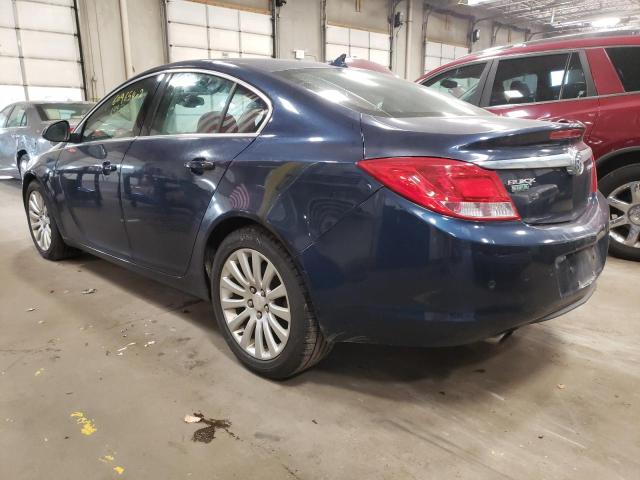 W04GW5EVXB1113444 - 2011 BUICK REGAL CXL BLUE photo 3