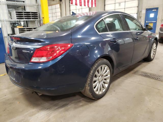 W04GW5EVXB1113444 - 2011 BUICK REGAL CXL BLUE photo 4