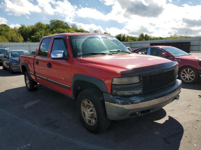 1GCGK13U52F142812 - 2002 CHEVROLET SILVERADO RED photo 1