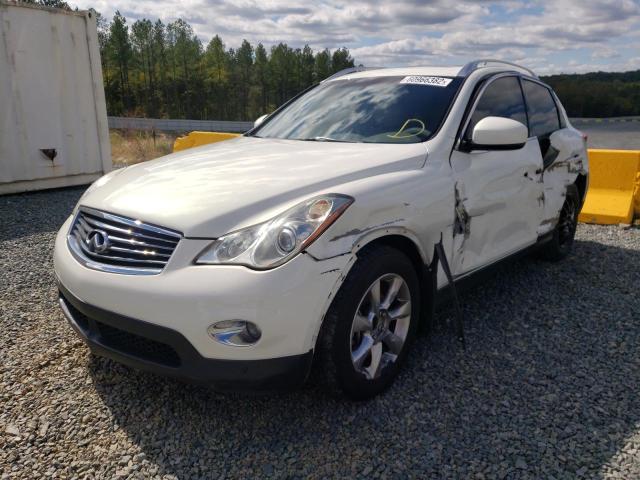 JNKAJ09E28M303476 - 2008 INFINITI EX35 BASE WHITE photo 2