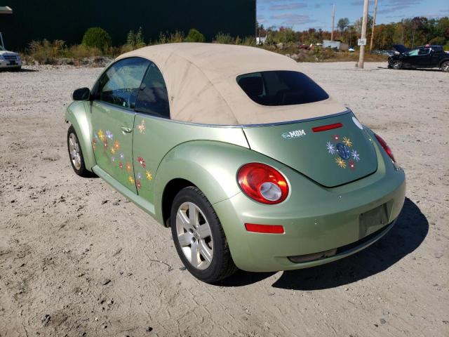 3VWRG31Y67M402005 - 2007 VOLKSWAGEN NEW BEETLE 绿色 照片 3