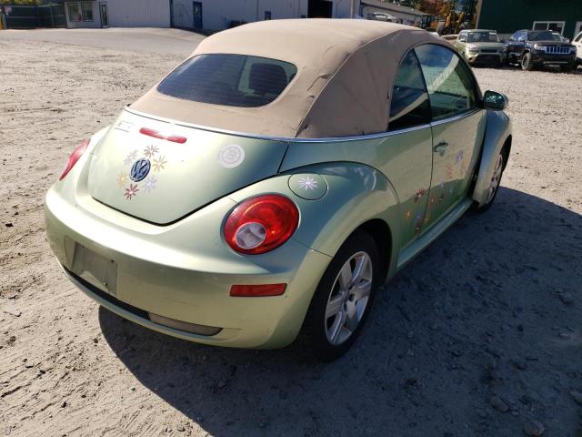 3VWRG31Y67M402005 - 2007 VOLKSWAGEN NEW BEETLE 绿色 照片 4