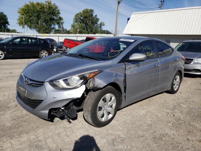 5NPDH4AE0GH785774 - 2016 HYUNDAI ELANTRA GRAY photo 2