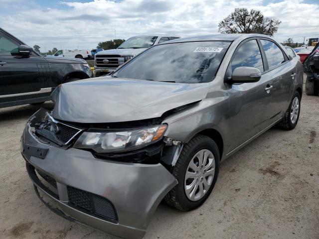 KNAFU4A27A5232845 - 2010 KIA FORTE EX GRAY photo 2