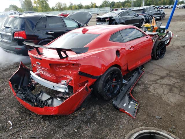 1G1FJ1R62M0142000 - 2021 CHEVROLET CAMARO ZL1 红色 照片 4