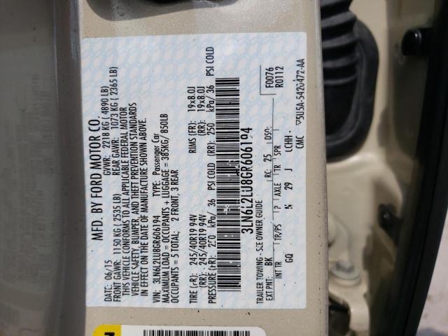 3LN6L2LU8GR606194 - 2016 LINCOLN MKZ HYBRID WHITE photo 10