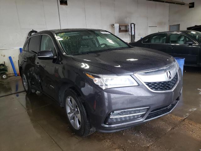 5FRYD4H2XEB029128 - 2014 ACURA MDX CHARCOAL photo 1