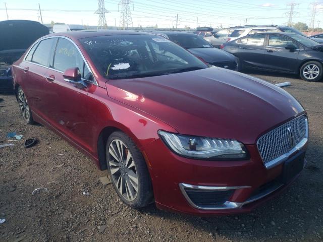 3LN6L5E94HR663889 - 2017 LINCOLN MKZ RESERV BURGUNDY photo 1