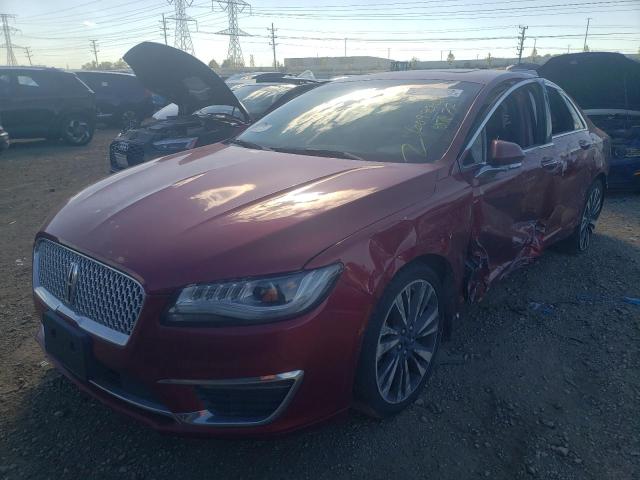 3LN6L5E94HR663889 - 2017 LINCOLN MKZ RESERV ბურგუნდია ფოტო 2