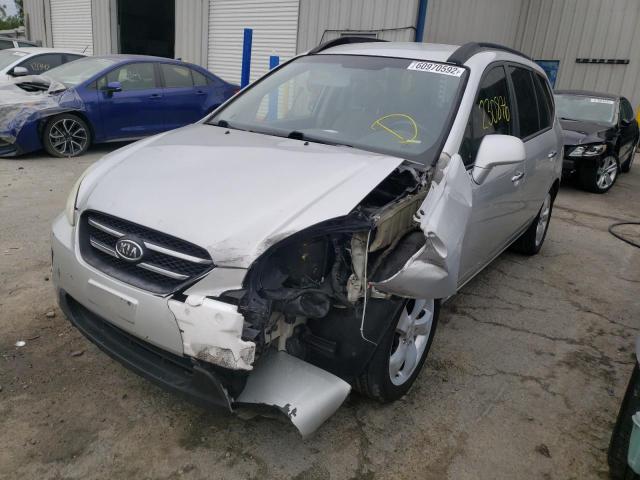 KNAFG526687157603 - 2008 KIA RONDO LX SILVER photo 2