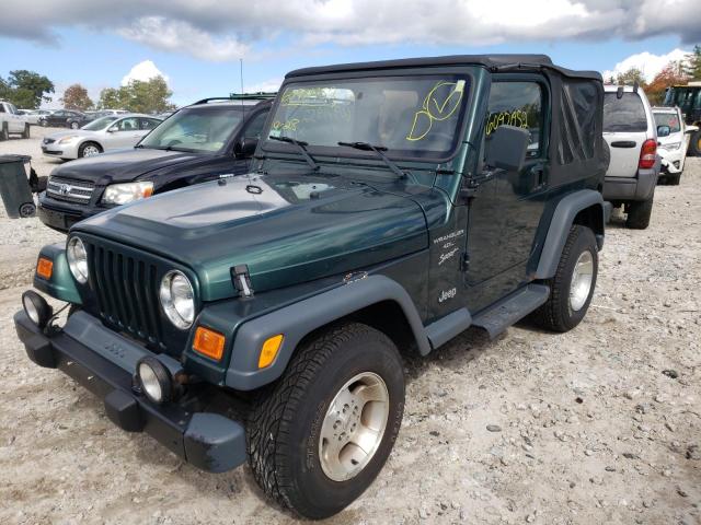 1J4FA49S7YP736983 - 2000 JEEP WRANGLER / GREEN photo 2