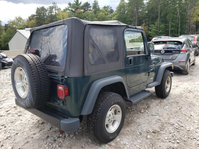 1J4FA49S7YP736983 - 2000 JEEP WRANGLER / GREEN photo 4