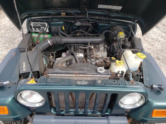 1J4FA49S7YP736983 - 2000 JEEP WRANGLER / GREEN photo 7