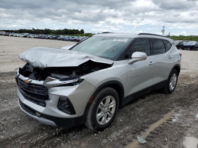 3GNKBCRSXLS538878 - 2020 CHEVROLET BLAZER 2LT SILVER photo 2