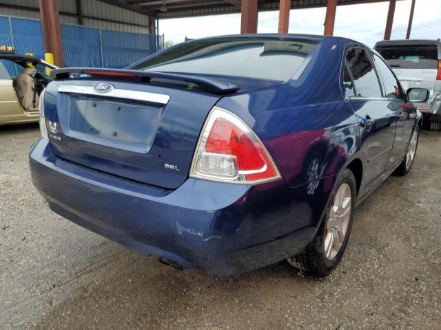 3FAHP08Z67R122055 - 2007 FORD FUSION SEL BLUE photo 4