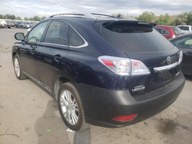 JTJBC1BA4A2415725 - 2010 LEXUS RX 450 BLUE photo 3