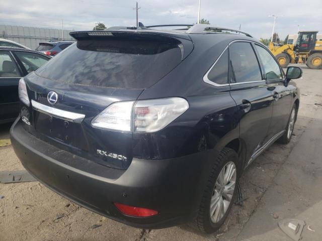 JTJBC1BA4A2415725 - 2010 LEXUS RX 450 BLUE photo 4