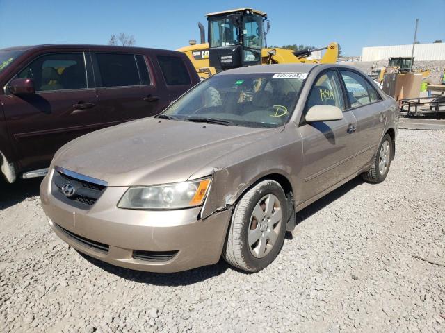 5NPET46C87H253795 - 2007 HYUNDAI SONATA GLS GOLD photo 2