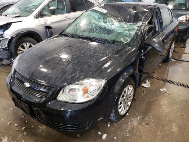 1G1AD5F57A7156045 - 2010 CHEVROLET COBALT 1LT BLACK photo 2