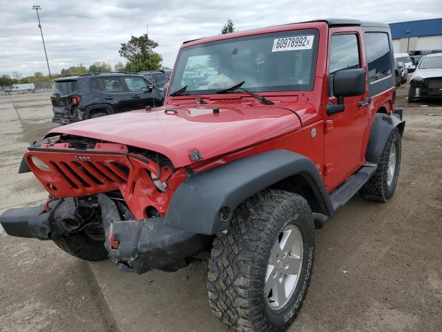 1J4AA2D17AL112403 - 2010 JEEP WRANGLER S RED photo 2