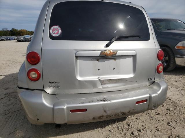 3GNDA13D88S612655 - 2008 CHEVROLET HHR LS SILVER photo 9