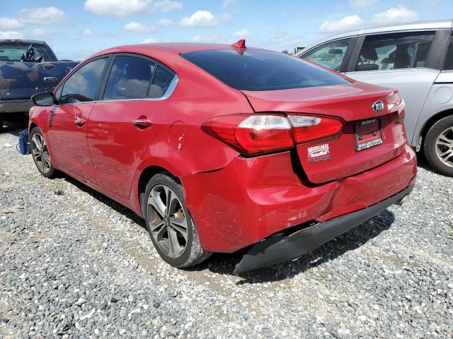 KNAFX4A82F5308197 - 2015 KIA FORTE EX RED photo 3