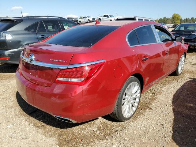 1G4GF5G34EF100967 - 2014 BUICK LACROSSE T RED photo 4