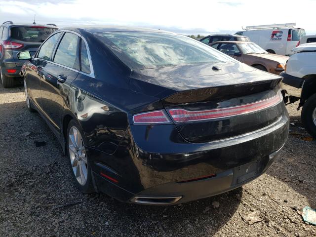 3LN6L2LU5FR612548 - 2015 LINCOLN MKZ HYBRID BLACK photo 3