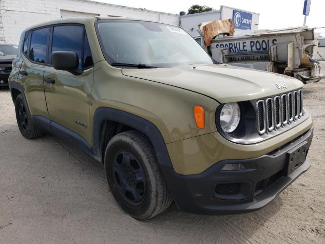 ZACCJAAT7FPC02605 - 2015 JEEP RENEGADE S GREEN photo 1