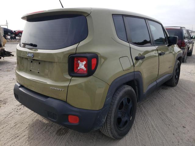 ZACCJAAT7FPC02605 - 2015 JEEP RENEGADE S GREEN photo 4