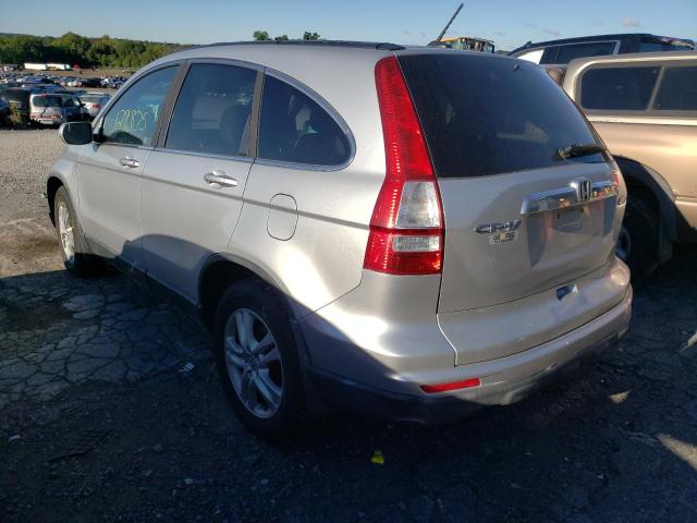 5J6RE4H71AL028837 - 2010 HONDA CR-V EXL SILVER photo 3