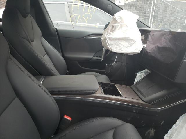 5YJSA1E5XNF470917 - 2022 TESLA MODEL S Gris foto 5