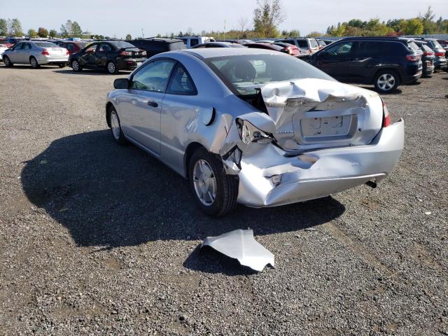 2HGFG12338H010405 - 2008 HONDA CIVIC DX-G SILVER photo 3