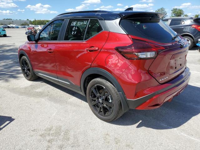 3N1CP5DV3NL479457 - 2022 NISSAN KICKS SR RED photo 3