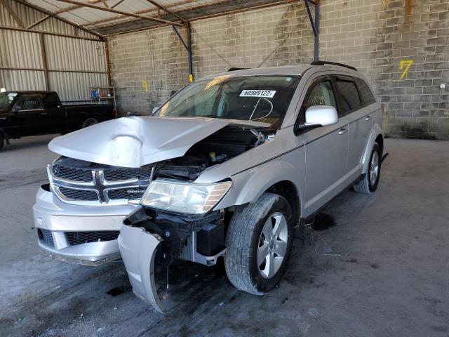 3D4PG1FG2BT500593 - 2011 DODGE JOURNEY MA SILVER photo 2