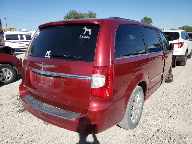 2C4RC1BG8DR802855 - 2013 CHRYSLER TOWN & COU RED photo 4