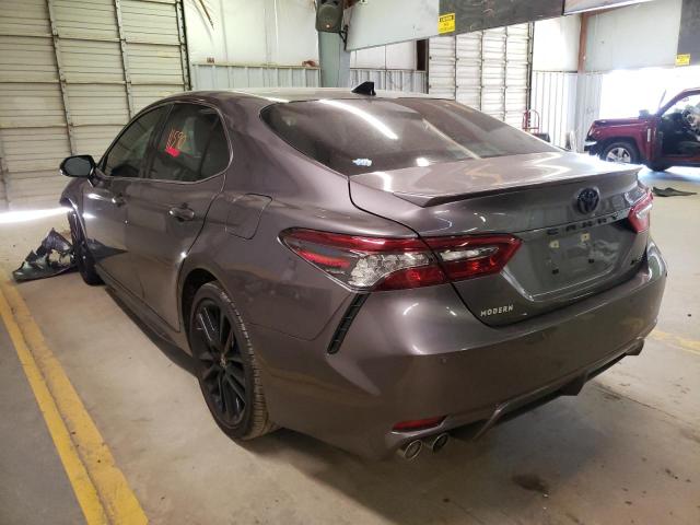 4T1K61AK1MU597120 - 2021 TOYOTA CAMRY XSE GRAY photo 3