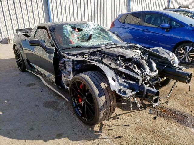 1G1YV2D79H5117106 - 2017 CHEVROLET CORVETTE G GRAY photo 1