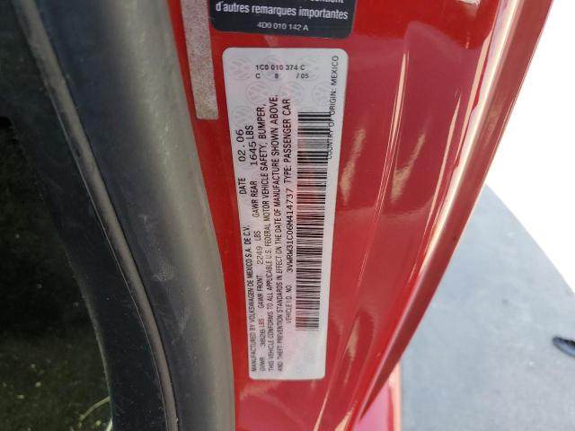 3VWRW31C06M414737 - 2006 VOLKSWAGEN NEW BEETLE 红色 照片 10