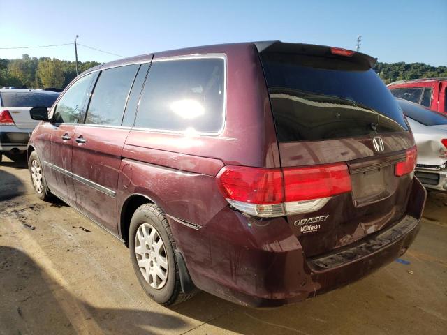 5FNRL38278B056634 - 2008 HONDA ODYSSEY LX BURGUNDY photo 3