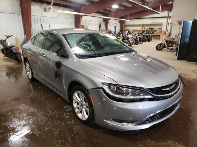 1C3CCCAB7FN596097 - 2015 CHRYSLER 200 LIMITE SILVER photo 1