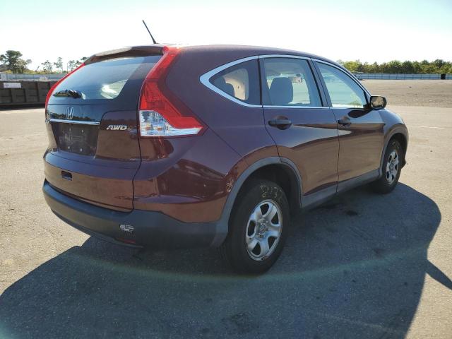 5J6RM4H34EL036548 - 2014 HONDA CR-V LX BURGUNDY photo 4